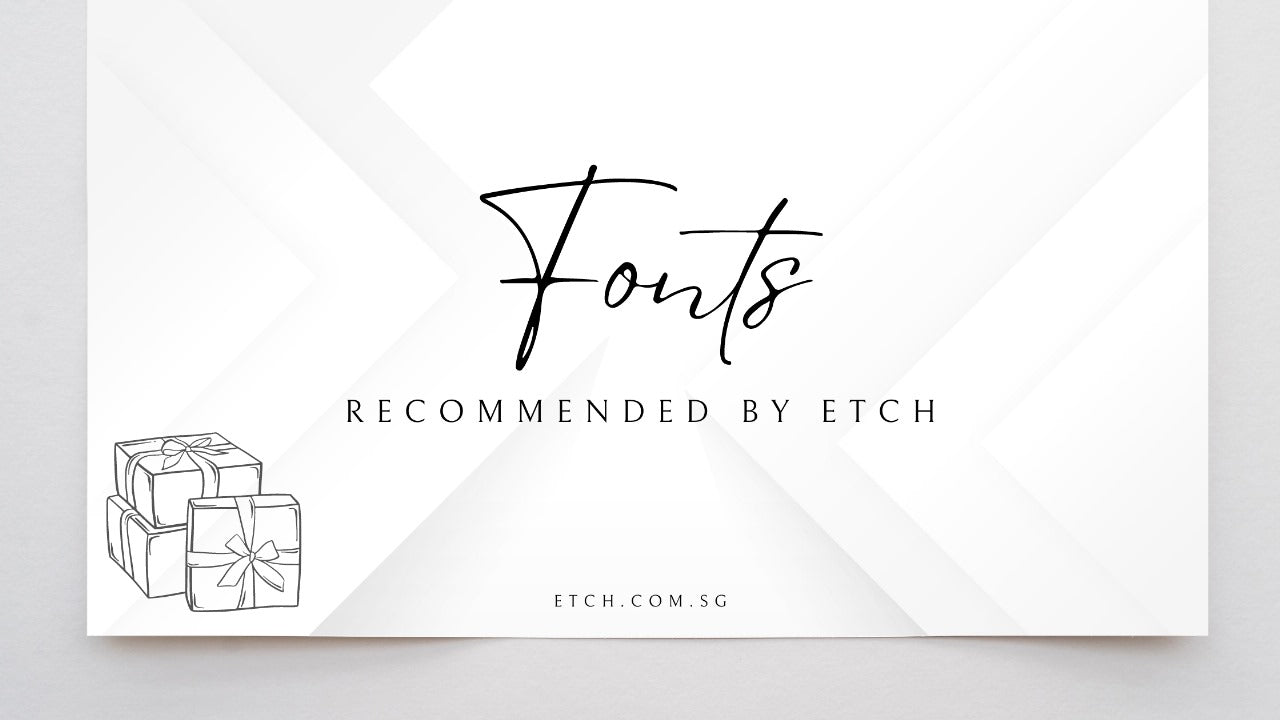 Font Matters: Etch with Style