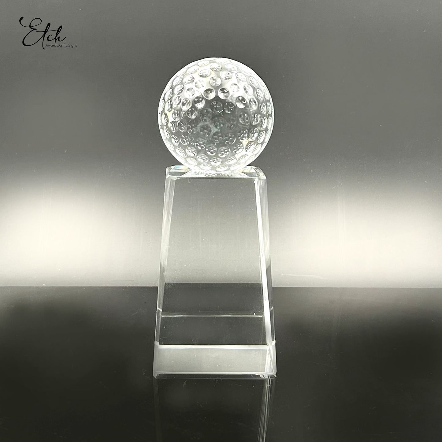 Clear Golf Ball Trophy Award