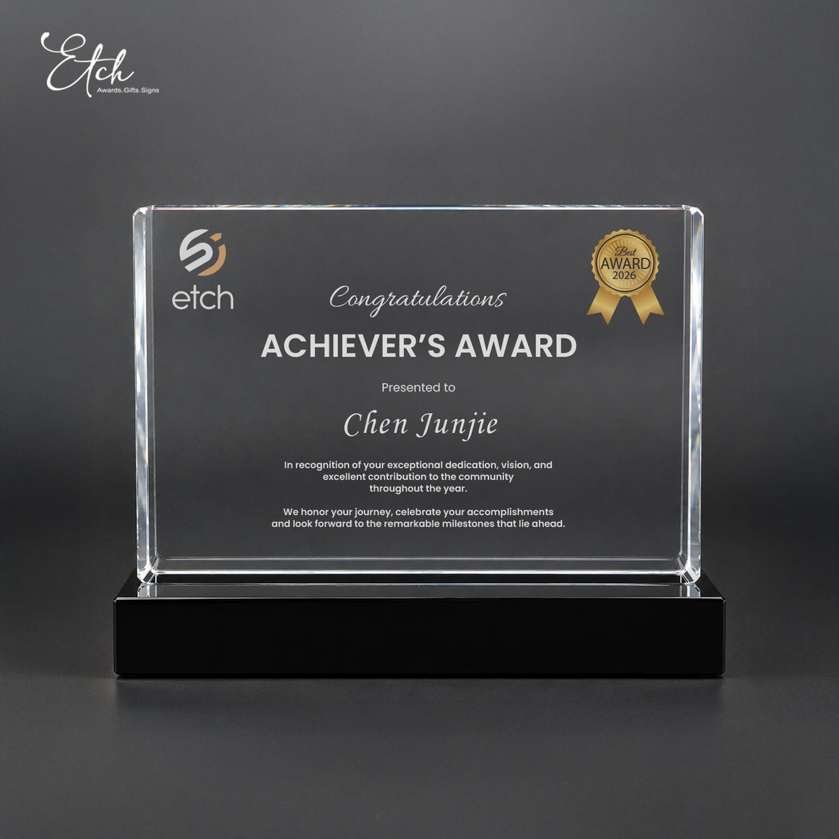 Crystal Excellence Award
