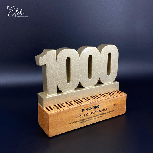 1000 Hours Piano Award