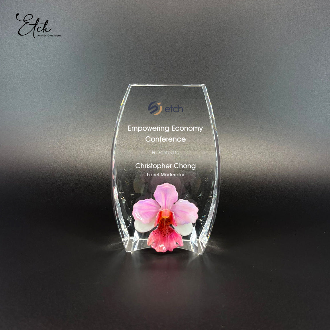 Orchid Arc Crystal Award