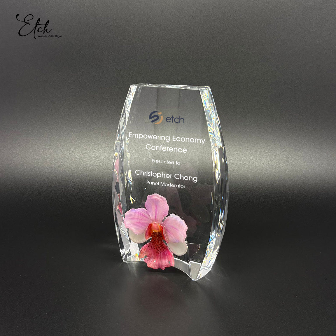 Orchid Arc Crystal Award