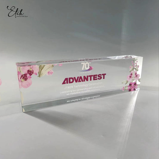 Singapore National  Flower Crystal Block