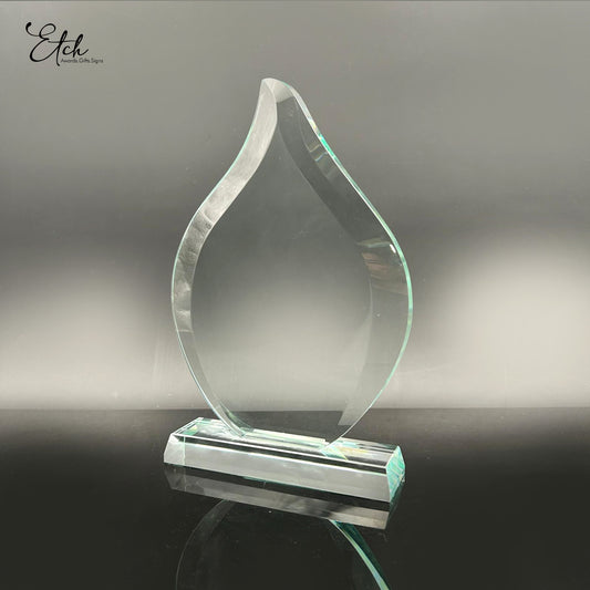 Tinted Flame Trophy Award