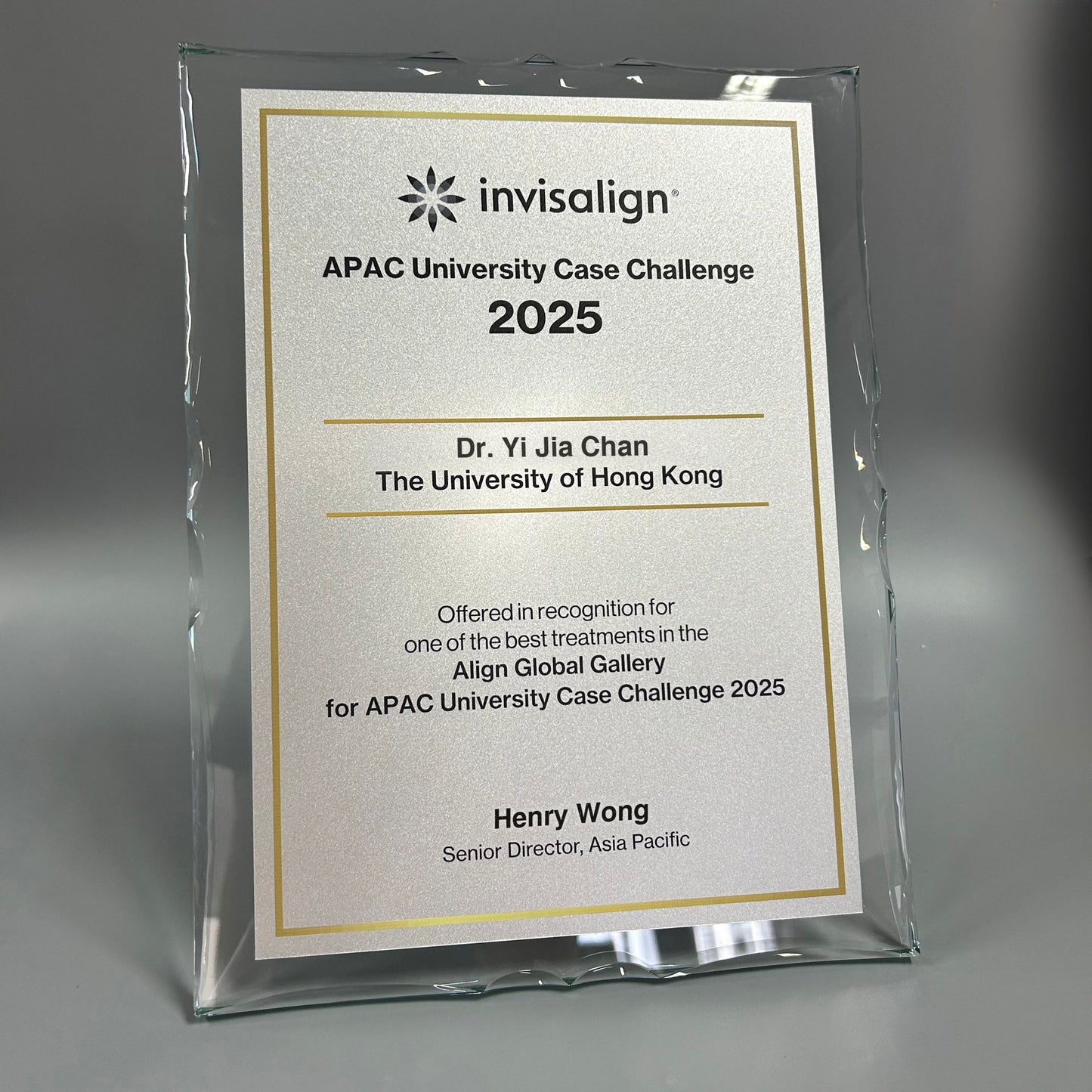 Premium Glass Plaque