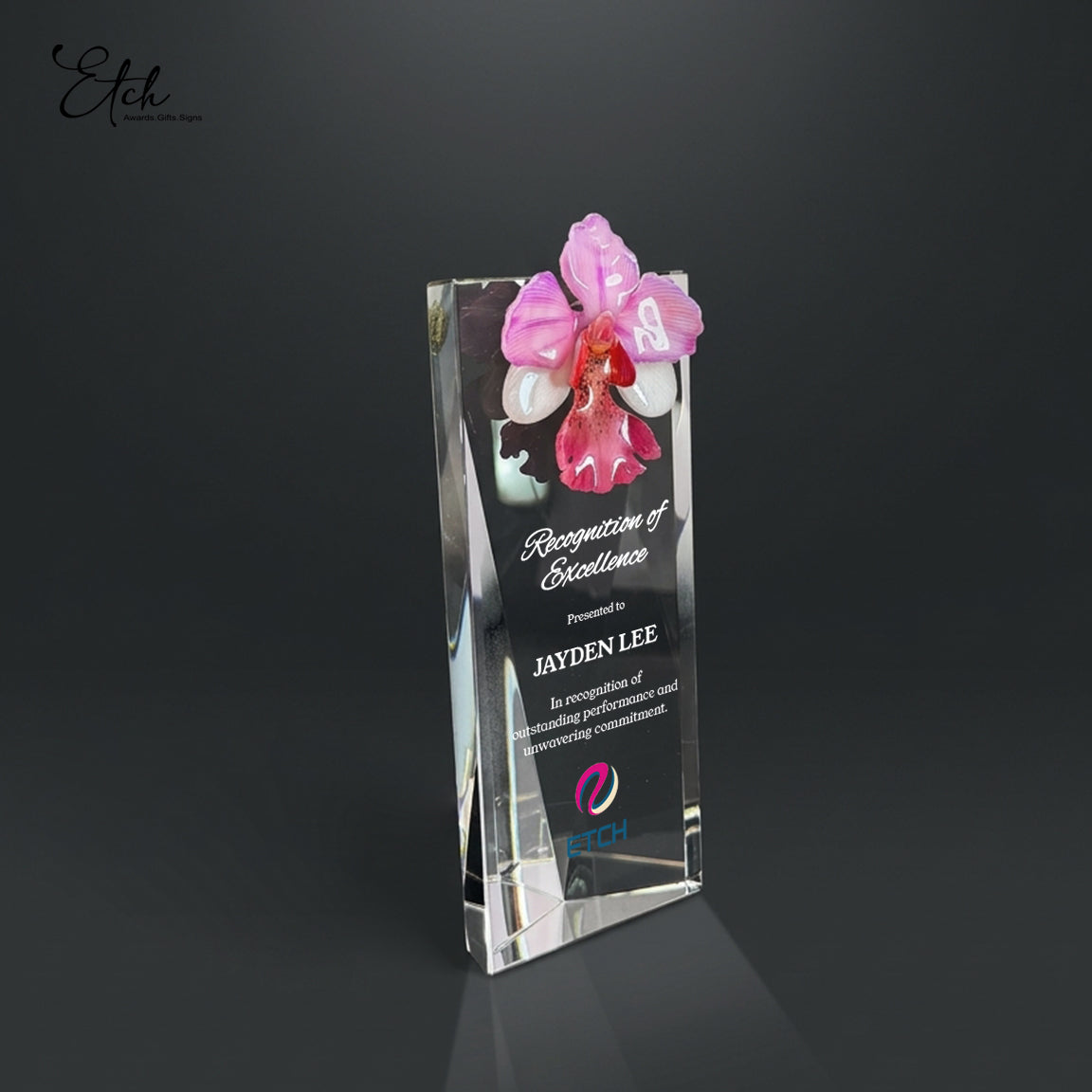 Triangular Orchid Crest Award