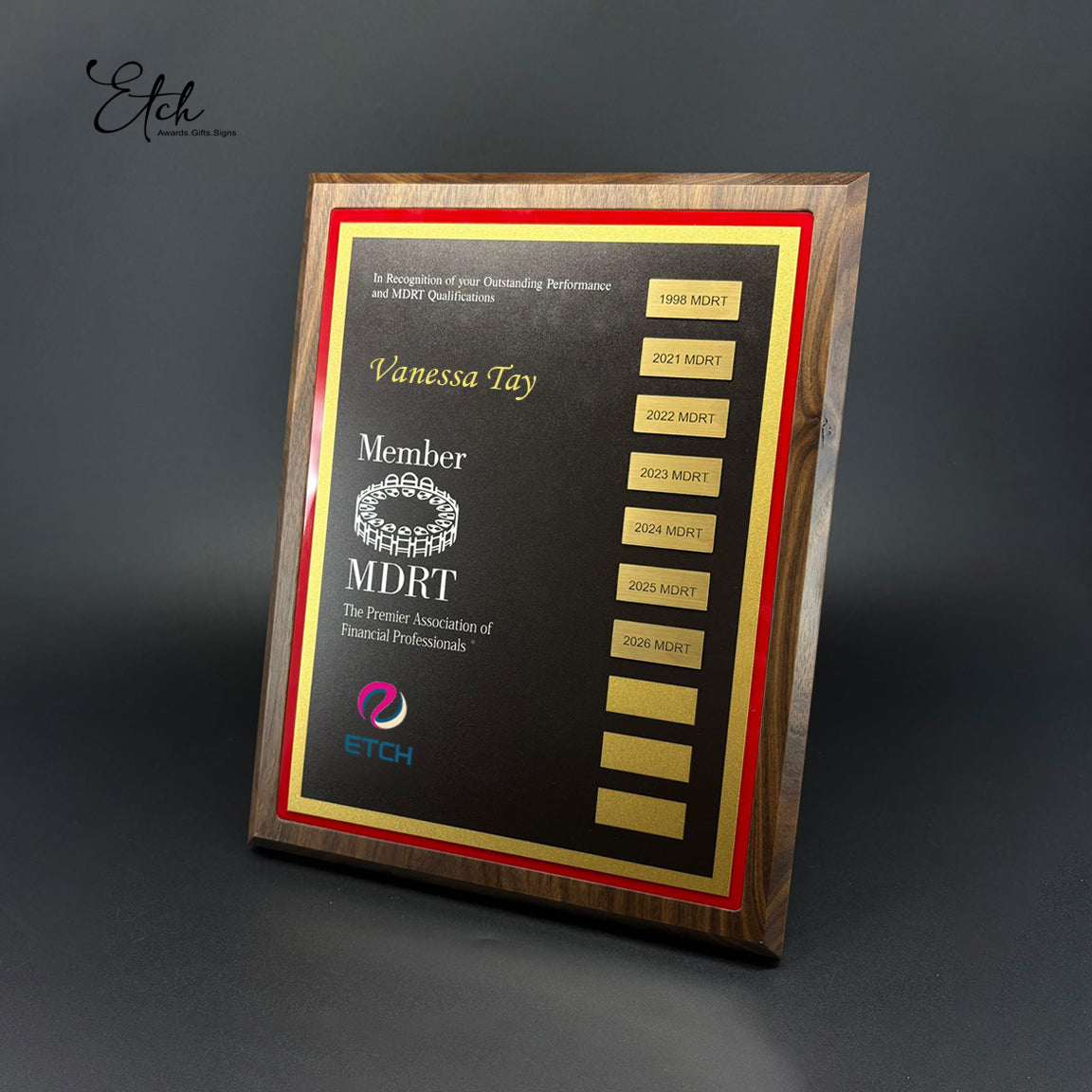 Perpetual Wooden Plaque